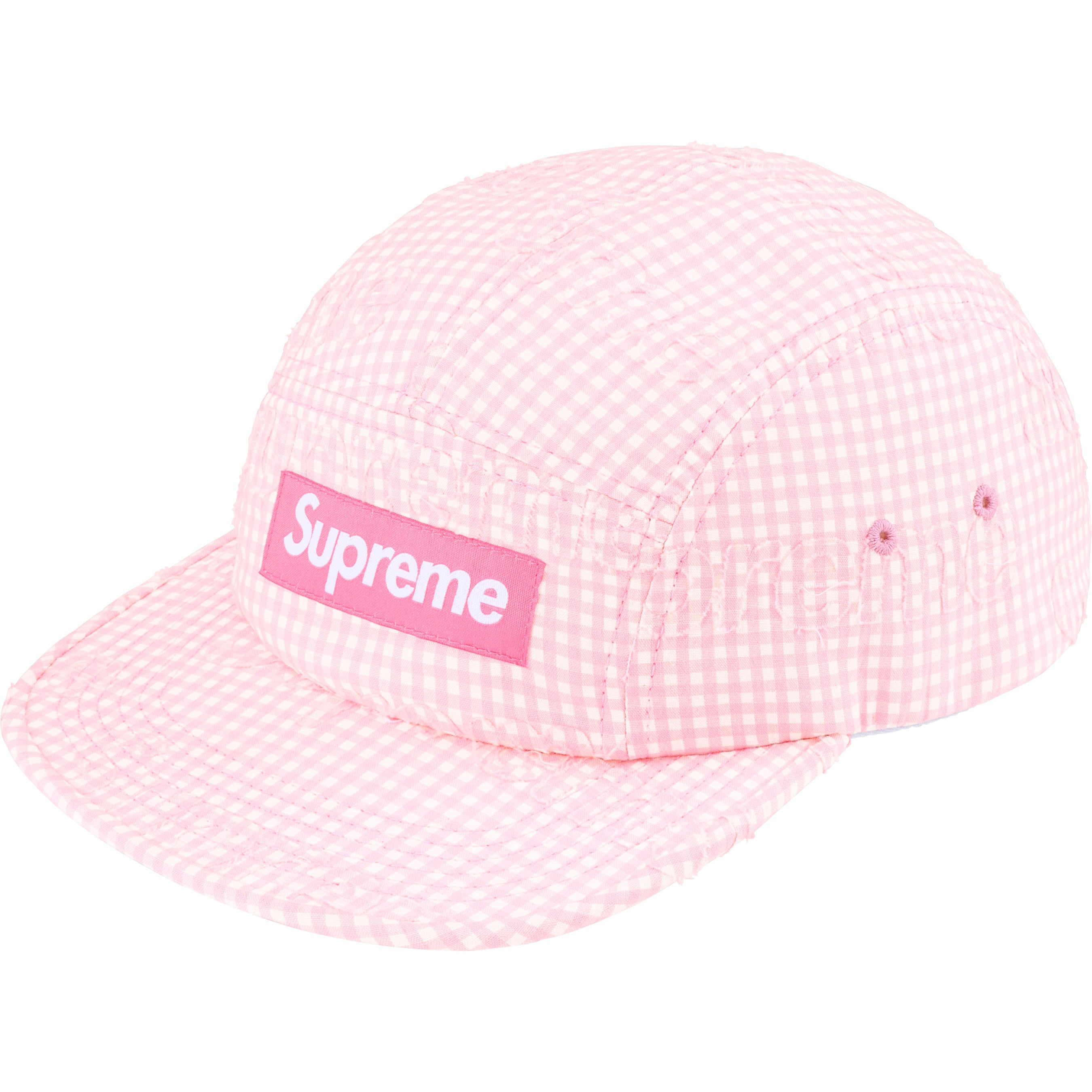 Monogram Gingham Camp Cap view 4